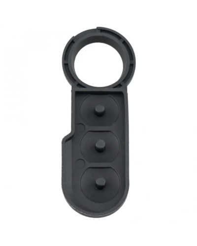 Carcasa de goma para llave de coche, accesorio plegable con 3 botones, compatible con Fiat 500, Panda, Abarth, Punto