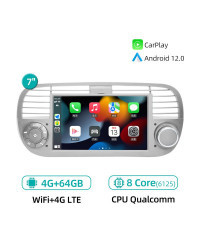 Reproductor Multimedia con GPS para coche, Radio estéreo con Android 12, 8G, 256G, IPS, inalámbrico, CarPlay, WiFi, DSP, para Fi