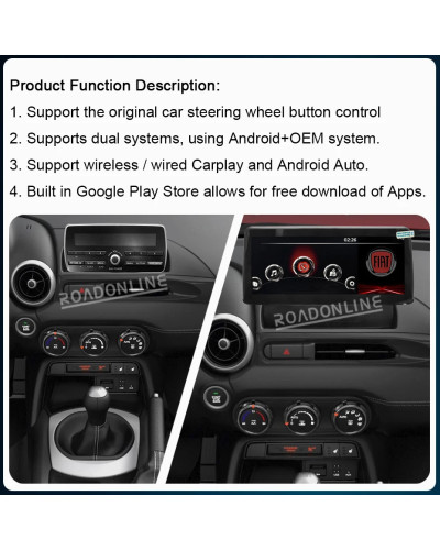 Radio con GPS para coche, reproductor Multimedia con Android 12, 10,25 pulgadas, 8 núcleos, 8 + 124 GB, 124x2016, receptor estér