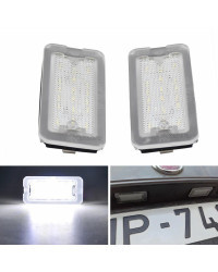 LED luz de placa de matrícula para Fiat Abarth 500 de 595 de 695 500C 595C 695C 312C 2007-2020 libre de Error puro blanco 2 unid