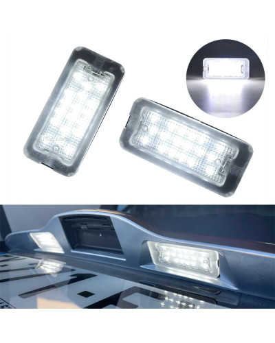 LED luz de placa de matrícula para Fiat Abarth 500 de 595 de 695 500C 595C 695C 312C 2007-2020 libre de Error puro blanco 2 unid