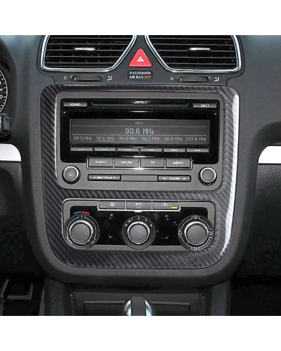 Cubierta de Panel de Control de CD AC central delantero de coche estil