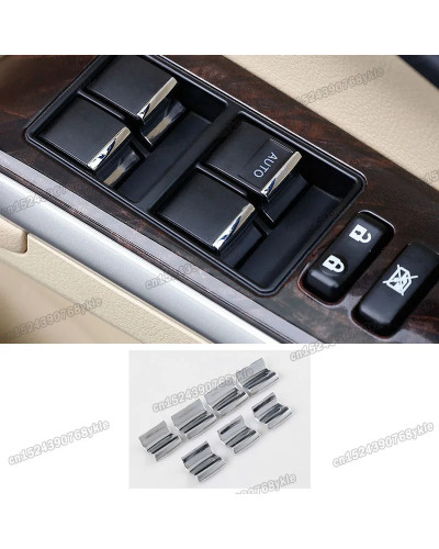 Embellecedores de botones de control de ventana de coche, accesorios i