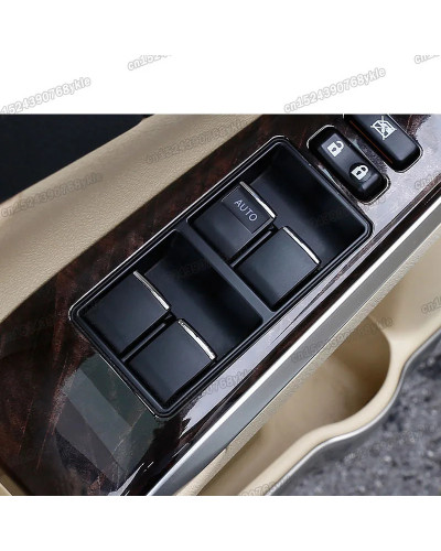 Embellecedores de botones de control de ventana de coche, accesorios i