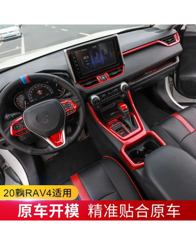 Accesorios de decoración Interior de coche para Toyota RAV4 2019-2021 