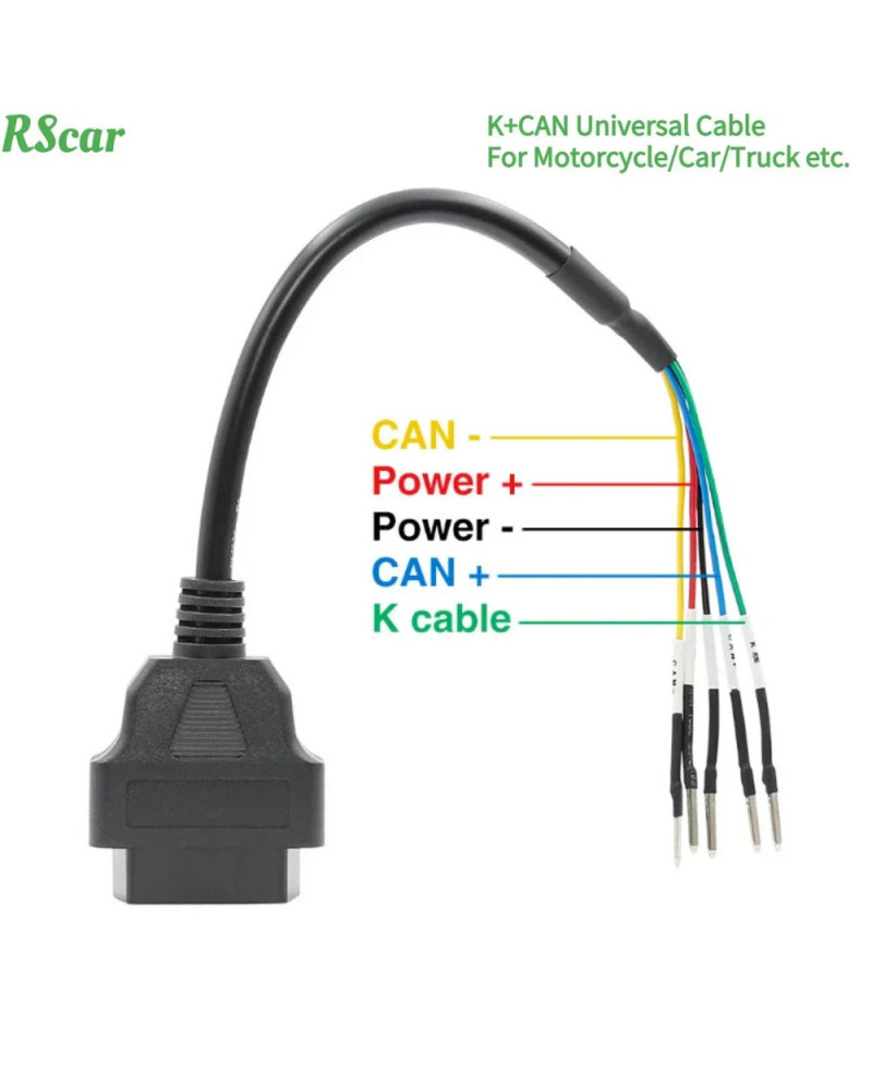 OBD Female 16 pin k line can line Jumper Tester Can OBD2 Engine Fault 