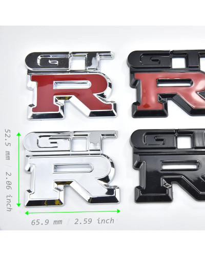 Pegatina 3D para coche, señal delantera y trasera, insignia GTR, guard