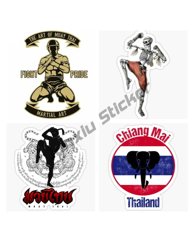 Pegatinas de parabrisas de coche The Art of Muay Thai Fight Prioe, cal