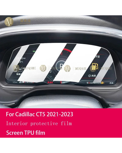 Para Cadillac CT5 2021-2023 película protectora de pantalla multimedia