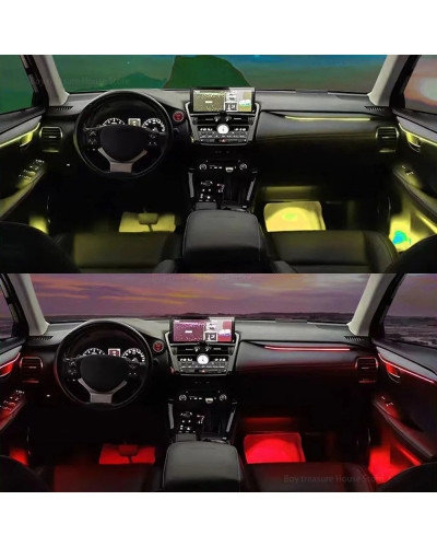 Juego de 64 colores para Lexus NX 2015-2020, Control de botones, luz a