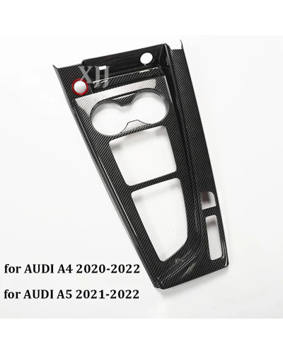 Molduras interiores de fibra de carbono para Audi A4, A5, 2017, 2018, 