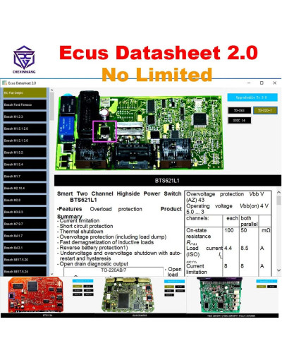 Ecus Datasheet 2.0 Auto ECU Repair Software PCB Schematics with Electr