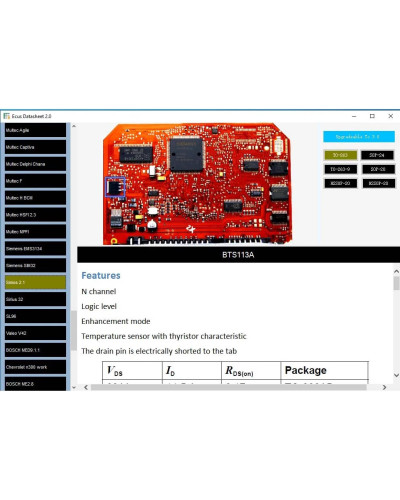 Ecus Datasheet 2.0 Auto ECU Repair Software PCB Schematics with Electr