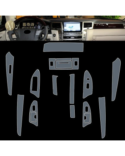 Para Lexus LX 570 2012-2015 consola central Interior de coche película