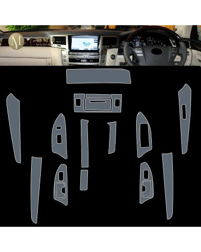 Para Lexus LX 570 2012-2015 consola central Interior de coche película