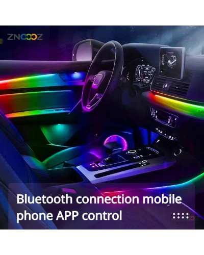 Luces de Ambiente de acrílico para Interior de coche, accesorios RGB 2