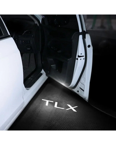 Luces LED de bienvenida para puerta de coche, proyector de cortesía, accesorios de lámparas de sombra fantasma, para Acura TLX 2