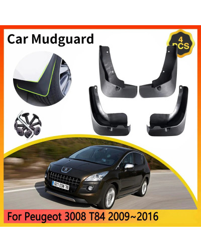 Para Peugeot 3008 T84 MK1 1th 1Gen 2009 ~ 2016 2010 2011 2012 2013 gua