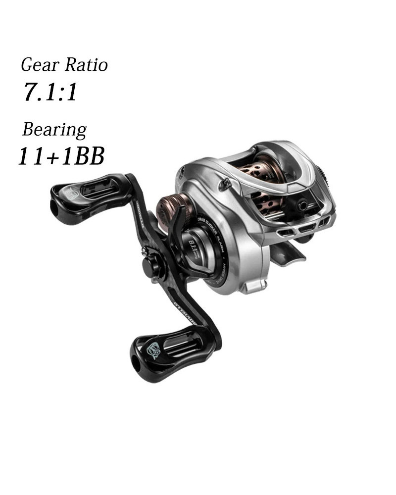 DOVIELLO-carrete de pesca de Baicasting, accesorio ultraligero de alta velocidad, 11 + 1BB, 5KG, 136g, 7,1/8,1