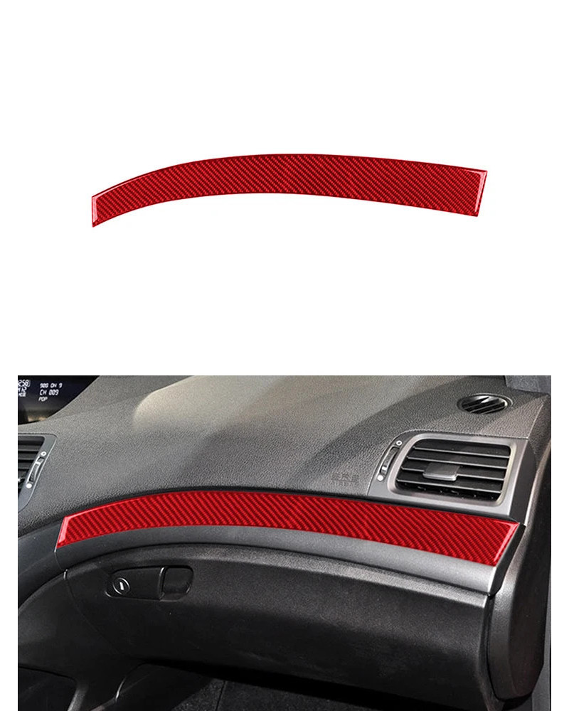 Pegatinas de fibra de carbono para Interior de coche, accesorios decorativos para Honda Acura TSX 2009-2014, tira de cubierta pa