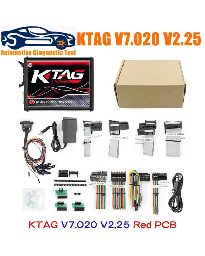 KTAG V7.020 V2.25 Red PCB Red European ECU Program Tool Master Unlimit