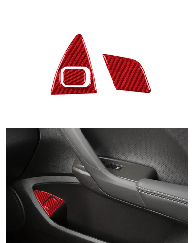 Accesorios decorativos para Interior de coche, pegatinas de fibra de carbono para puerta de copiloto, para Honda Acura TSX 2009,