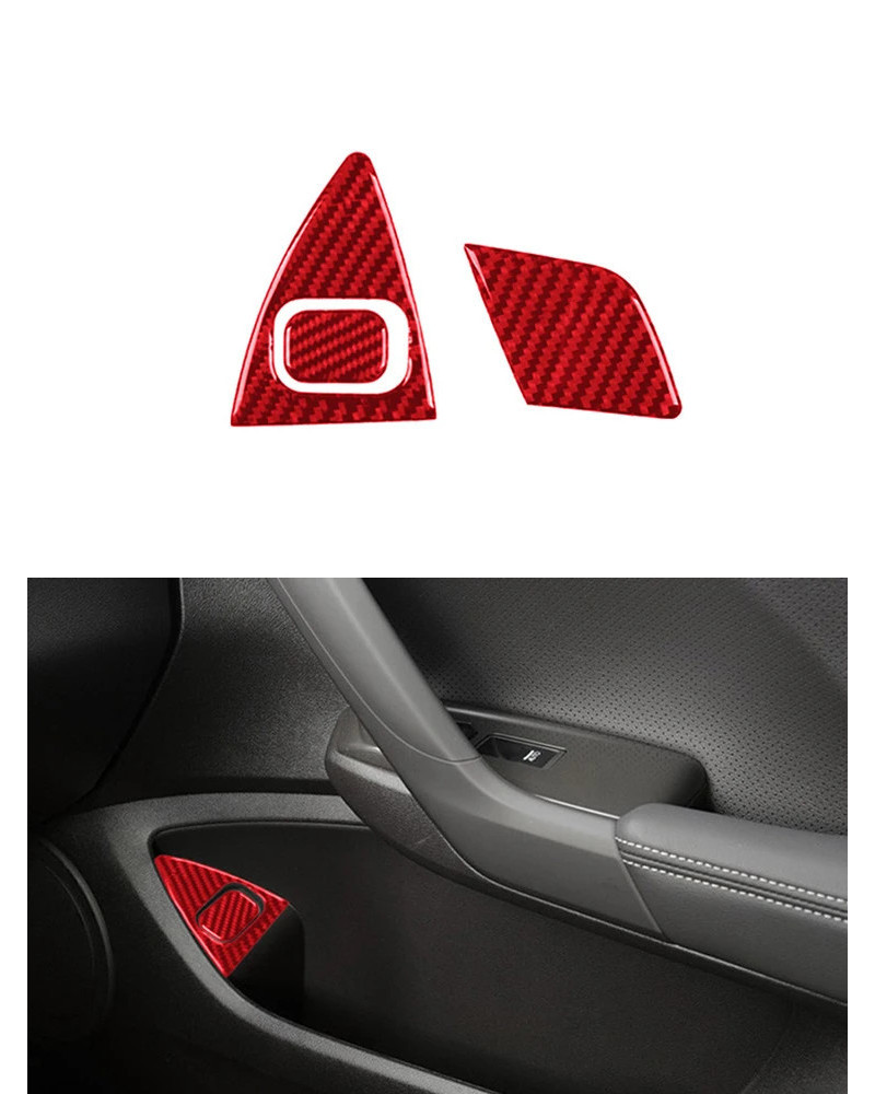 Accesorios decorativos para Interior de coche, pegatinas de fibra de carbono para puerta de copiloto, para Honda Acura TSX 2009,