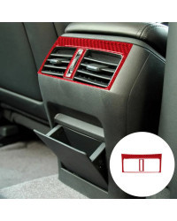 Pegatinas embellecedoras de protección de fibra de carbono, accesorios interiores de coche, color rojo, para Acura TL 2004, 2005