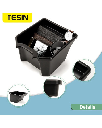 TESIN-caja de almacenamiento central trasera para coche, organizador para Suzuki Jimny 2019, 2020, 2021, 2022, 2023, 2024, acces