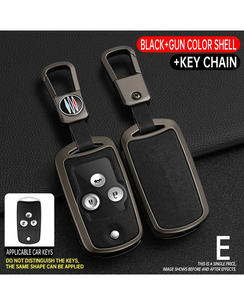 Funda de llave de coche para Honda Civic Fit Accord CRV HRV Jazz Odyssey CRZ para Acura TL TSX ZDX RSX 2 3 Button Flip Remote Pr