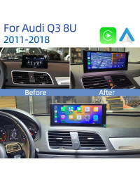 Radio Multimedia con GPS para coche, reproductor con Android 14, CarPlay, pantalla táctil IPS, Navi, DSP, WIFI, 4G, GB de RAM 8