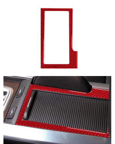 Portavasos central de fibra de carbono, pegatinas decorativas para Honda Acura TL 2004, 2005, 2006, 2007, 2008, accesorios de es