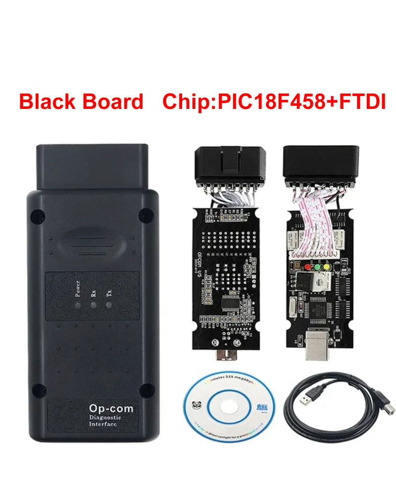 Newest Opcom 1.99 For Opel Full Chip OP-COM V1.99 FTDI PIC18F458 Can B