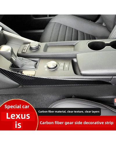 Pegatina de cubierta decorativa de fibra de carbono para Lexus IS250 I