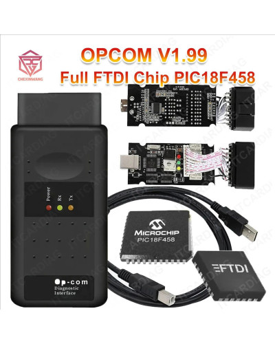 Newest Opcom 1.99 For Opel Full Chip OP-COM V1.99 FTDI PIC18F458 Can B