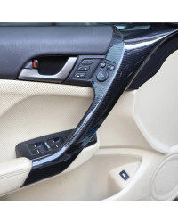 Panel de control de navegación Interior de coche, embellecedor de cubierta de ventana de cambio de marchas para Acura TSX 2008-2