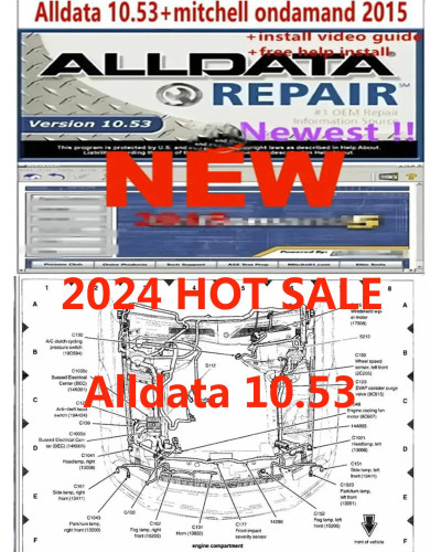 Alldata 10.53 2024 Automotive Diagnostic Software provides all data te