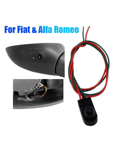 Sensor de temperatura ambiental exterior para Fiat 500, 500X, 500L, Punto, Alfa Romeo, 05-18, debajo del espejo de la puerta