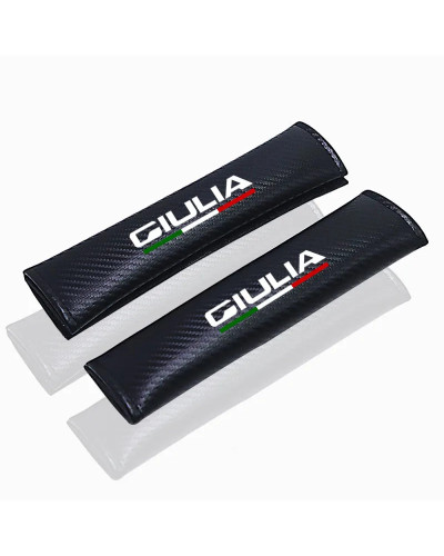 Funda para cinturón de seguridad de coche, accesorio de felpa ajustable, almohadilla para el hombro, para Alfa Romeo GIULIA, 2 p