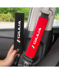 Cinturón de seguridad de algodón para coche, cubierta protectora de hombro para Alfa Romeo GIULIA, accesorios, 2 piezas