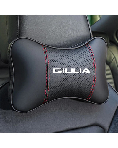 Almohada para el cuello del reposacabezas del coche, cojín de espuma viscoelástica para Alfa Romeo 159, 147, 156, 166, Giulia, G