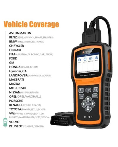 Foxwell NT530 Multi-System Scanner OE-level Universal Auto Diagnostic 