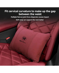 Almohada de cuello de nivel S ajustable para coche, reposacabezas de asiento, soporte Lumbar, protección de la columna vertebral