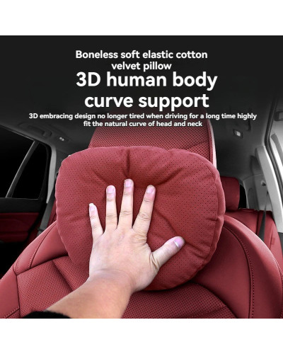 Almohada de cuello de nivel S ajustable para coche, reposacabezas de asiento, soporte Lumbar, protección de la columna vertebral