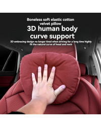 Almohada de cuello de nivel S ajustable para coche, reposacabezas de asiento, soporte Lumbar, protección de la columna vertebral