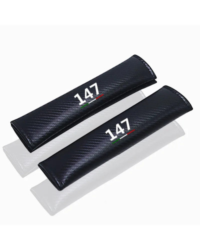 Funda para cinturón de seguridad de coche, accesorio de felpa ajustable, almohadilla para el hombro, para Alfa Romeo 147, 2 piez