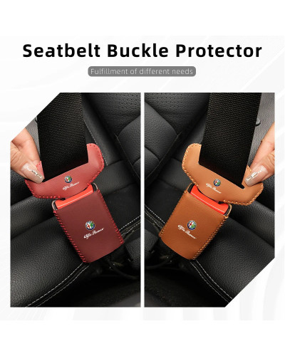 Protector de Clip para cinturón de seguridad de coche, hebilla de bloqueo para Alfa Romeo Giulietta 159, 147, 156, 166, Mito, Gi