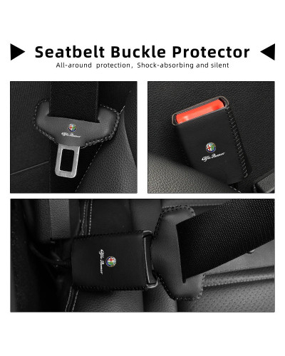 Protector de Clip para cinturón de seguridad de coche, hebilla de bloqueo para Alfa Romeo Giulietta 159, 147, 156, 166, Mito, Gi