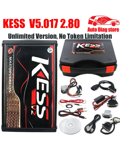 For KESS V2.8 V2 V5.017 Ktag V7.020 SW V2.25 v2.47 Red PCB Red Europea