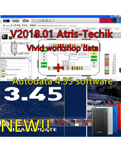 2023 hot Newest version Autodata 3.45 auto repair software Auto--data 